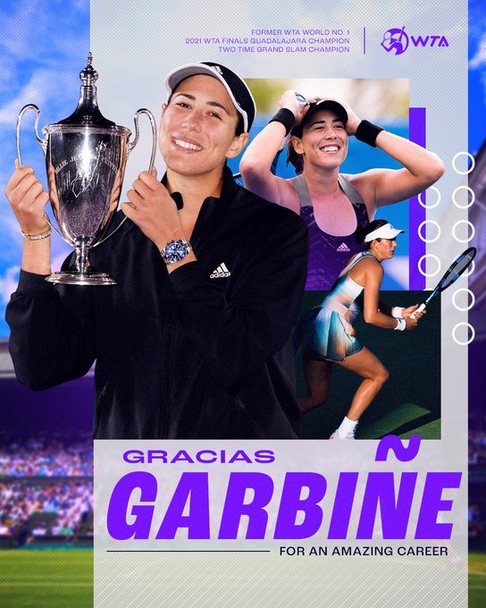 Former World No.1 @GarbiMuguruza announces her retirement from professional tennis, having locked in her status as one of the game’s greats.