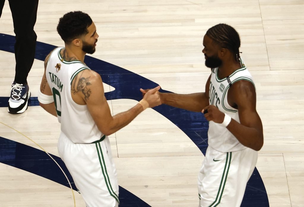 Jaylen Brown and Jayson Tatum Reach Within One Win of a Celtics Title